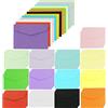 SZCXDKJ 70 mini buste in colori assortiti, piccole buste colorate miste, 11,7 x 8,1 cm, buste regalo con adesivi per biglietti di auguri, Ringraziamento, Natale, matrimonio, inviti per feste
