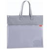 Lefancy Borsa portadocumenti A4, cartella con sacchetti a rete, portafogli con cerniera, impermeabile con chiusura zip per studenti, forniture per ufficio, custodia da viaggio (Grigio)
