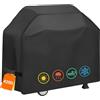 BBWELL Copertura Copri Barbecue da Esterno Impermeabile Telo Griglia a Gas BBQ, 420D Oxford, 145 x 61 x 117 cm, BBQ Cover con Anti Pioggia Polvere Sole Neve Pioggia Feci di Uccelli Tessuto
