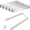 GFTIME Sostituzione Bruciatori e Piastre Riscaldanti in Acciaio Inossidabile per Weber Spirit 200, Spirit E / S210, 500, Genesis Silver A, 2271411, 7507,7535,7534 (con manopole di controllo laterali)
