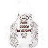 STAMPATEK Grembiule papà Cuoco in Azione Cucina Divertente Grembiuli Festa del papà Idea Regalo