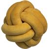 SZETOSY Cuscino per palla di nodo fatto a mano cuscino pisolino in peluche giocattolo corativo cuscino per la camera da letto divano auto ufficio viaggio (giallo, 25x25cm)