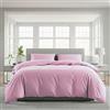 Lavea® Set Copripiumino Singolo in Microfibra 135x200 cm + 1 Federa 80x80 cm - Morbido, Traspirante e Anallergico, OEKO-TEX - Rosa