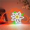 SIGNSHIP Insegna luminosa al neon con cappello da cowboy, dimmerabile, cappello da cowboy occidentale, stella alpina, insegna al neon per decorazione da parete, insegna a LED per rodeo, feste a tema
