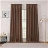 Joydeco Tende Oscuranti per Interni con Fettuccia 2 Pezzi L 132 x A 245 CM, Tende Termica Isolante Freddo e Caldo per Finestra Binario Camera da Letto e Soggiorno, Marrone
