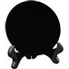 Obsidian Stone Disc Obsidian Scrying Mirror per la decorazione domestica