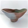 Vaso di fiori giapponese vintage base alta gambe alte composta lunga e a form...
