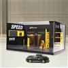 1/24 Simulazione Garage Vetrina Display Scenario Modello Regali di assemblaggio