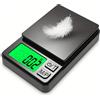 Bilancia tascabile di precisione 1000 g x 0,1 g - Bilancia digitale per grammi, alimenti, gioielli, once/grani con LCD retroilluminato - Mini bilancia da viaggio