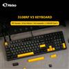 AKKO Tastiera Meccanica Akko 3108 V3 100% Full Size RGB con Keycaps Cherry/MOA, Modalità Doppia 2.4GHz e Cablata per Ufficio e Gaming