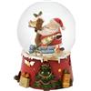 IL MONDO DEI CARILLON Sfera Babbo Natale Alla Casa Degli Uccelli