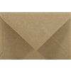 Netuno 25 buste per lettere mini marrone formato C7 8 x 12 cm 100g taglio a punta buste piccole riciclate carta Kraft mini buste porta soldi per biglietti di auguri d'invito biglietti da visita