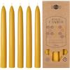 Danilovo 5 Candele Decorative Lunghe in Cera d'Api Gialle - Candele Cera d'Api Naturale a Combustione Lenta per Ogni Occasione - Profumate al Miele, per una Casa Accogliente