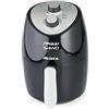 Ariete 4617, Airy Fryer Compact, Friggitrice Ad Aria, Capacità 2 L, 1000 W, Temperatura Max 200°C, Nero