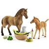 SCHLEICH 42432 Horse Club Sarah's Baby Animal Care, Brown