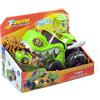 T-Racers Mega Wheels T-Rex - Veicolo lanciatore con 1 conducente esclusivo e 1 veicolo esclusivo. Compatibile con altre auto T-Racer