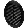 LIRAST Ø 150mm Nera Rotonda Griglia di Ventilazione in Plastica - Griglie D'Aerazione