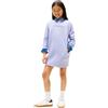 Tommy Hilfiger Tommy Puff Flower HWK Dress LS KG0KG08946 Vestito Felpa, Blu (Periwinkle Dusk), 5 Anni, Blu (Periwinkle Dusk), 5 Anni