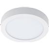 EGLO Plafoniera a LED Fueva 1 lampada da soffitto a 1 luce, in metallo pressofuso, plastica, colore: bianco, diametro: 30 cm, luce bianca calda, IP44