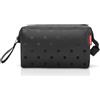 reisenthel Travelcosmetic - Robusta e pratica borsa cosmetica da viaggio, cinturino da polso, materiale impermeabile, Glossy Dots Black, taglia unica, casual