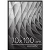 Americanflat Cornice 70x100 cm Nera - Cornice per Foto 100x70 cm con Bordo Sottile e Pannello Protettivo in Plastica - Portafoto con Ganci Seghettati Integrati per Pareti