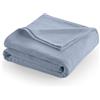 WestPoint Home MARTEX - Coperta in pile super morbida, per letto matrimoniale, caldo, leggera, adatta agli animali domestici, per letto, divano e dormitorio, colore: Blu ardesia