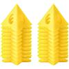 Ulawellor 40 Pcs Painters Pyramid Giallo Cono Tela e Triangolo la Lavorazione del Legno con Treppiedi Fissi per Armadietti Supporto per Superfici Verniciate (Giallo)