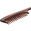 KYVU T16 Pettine intrecciato con manico - Pettine per capelli fatto a mano per volume e texture - 19 cm - Acetato di cellulosa, finitura tartaruga