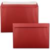 FarbenFroh by GUSTAV NEUSER 25 buste XXL, formato DIN C4, 22,9 x 32,4 cm, con chiusura adesiva, senza finestra, per formato DIN A4, colore rosso scuro