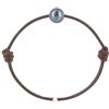 Schmuck Les Poulettes LES POULETTES BIJOUX - Bracciale Perla Coltivata Nera Les Poulettes - Classics - Marrone Chiaro