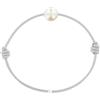 Schmuck Les Poulettes LES POULETTES BIJOUX - Bracciale Collegamento Perla Coltivata Bianca Les Poulettes - Classics - Grigio Chiaro