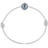 LES POULETTES BIJOUX - Bracciale Perla Coltivata Nera Les Poulettes - Classics - Grigio Chiaro