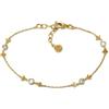Emporio Armani Bracciale donna in argento con chiusura a moschettone o a cursore, Oro giallo