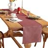 HSTWODE 1 runner da tavolo in velluto, moderno, lavabile, per sala da pranzo, feste, vacanze, esterni, decorazione per interni (33 x 180 cm, rosa scuro)