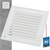 KOTARBAU® Griglia Aerazione Quadrata - Acciaio - 16.5x16.5 cm - Bianco - Griglia Ventilazione - con Rete Anti Insetti - Resistente Alla Corrosione