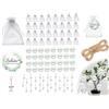 Lhbwhiz 32 Set di Angelo Custode Set Regalo di Ringraziamento per Gli Ospiti,Ciondolo Angelo Custode,Bello Che tu Sia lì,Set di Organza con Ciondolo di Carta,per Matrimonio,Battesimo, Comunione,Festa