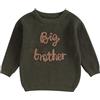 L&ieserram Maglione Jumper Lavorato a Maglia per Bambino Neonato Bambini Manica Lunga Maglieria Bambino Piccolo Top Casual Vestiti Fratello Coordinato Pullover Outfit Cresce Autunno Inverno 0-5 Anni