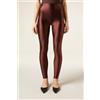 Calzedonia Leggings Satinati Super Lucidi Marrone