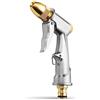 OFFCUP Pistola Spray ad Alta Pressione, Pistola Irrigazione Giardino, Pistolas da Giardino in Metallo, 4 Modalità Pistola Alta Pressione Professionale per Auto e Animali Domestici Lavare（Argento）