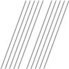 OFFCUP 3mm*300mm Aste Rotonde in Acciaio Inox, 10pz 304 Acciaio Inox Solido Rotondo Asta, Tondino Barre in Metallo Solido, per Fai da Te Soggetti