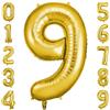 OFFCUP Palloncini Compleanno Dorati 101 CM, Palloncino Numero 9, Foil Palloncini Numeri, Giganti Palloncini Numeri, Decorazioni Festa Compleanno, Gonfiabili Pallone per Anniversario