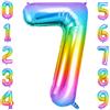 OFFCUP Palloncino Numero 7 Gelato Gigante 40 Pollici Foil per Compleanno