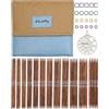 KnitPro Set di ferri a doppia punta Ginger - Set di ferri da maglia a doppia punta 12 x 15 cm da 5 Grande per principianti, professionisti e set regalo