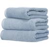 Ruggeri - Set 3 Asciugamani Viso 50x100 100% Cotone - Extra Morbido - Collezione Let's Color! (Azzurro)