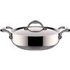 LAGOSTINA Accademia Casseruola Bassa 2 Maniglie con Coperchio 28cm Acciaio Inox
