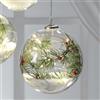 MASCAGNI CASA Sfera Palla con Diamanti Gemme e LED da Appendere 15cm Vetro