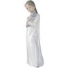 NAO Bambina con Cane Statua Statuina in Porcellana 21x9cm