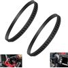 HSTWODE 2 pezzi sega a nastro elastico anello in gomma per sega a nastro da 6 pollici compatibile (6 pollici, nero)