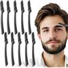 Andibro Dermaplaner - Rasoi pieghevoli per sopracciglia, da uomo, multifunzione, con pratica lama per la rimozione dei peli, per esfoliare e rinfrescare la pelle, confezione da 10