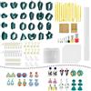 Neuytiky Kit da 207 pezzi di stampi per argilla polimerica per orecchini,24 PCS Taglierine in Argilla Polimerica con Kit Orecchini Fai da Te per la Creazione Gioielli